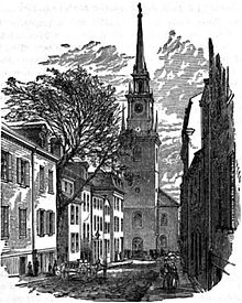 Disegno della Vecchia Chiesa del Nord del 1882 circa