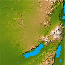 Topografia defileului Olduvai Gorge