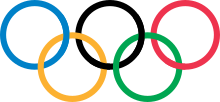 Die Olympischen Ringe sind das Symbol der Olympischen Spiele.