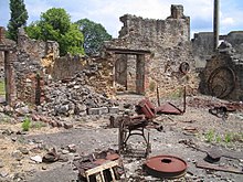 The destroyed Oradour-sur-Glane today