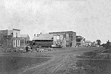 Calle principal, alrededor de 1865-1900