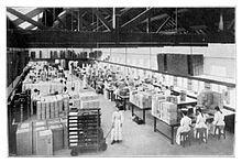 Pakkeriet i Bournville, ca. 1903.  