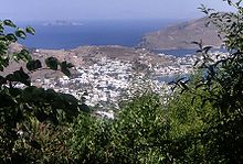Skala, seen from the monastery of Agios Ioannis Theologos