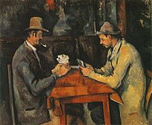 Los jugadores de cartas, una obra emblemática de Cézanne (1892). Es el cuadro más caro del mundo.