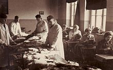 "Wehrmacht Order: Collected furs are reworked into fur fodder for the Eastern Front, 1942.