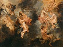 Las tres parcas hilando el destino de María de Médicis (1622-1625) de Peter Paul Rubens