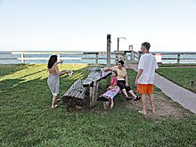Picknick am Meer, mit einem Picknicktisch in Florida
