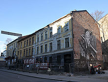 Pilestredet 30 in Oslo. From 1868 to 1873 the Munch family lived in house 30A, later until 1875 in 30B (in the foreground).