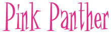 Vaaleanpunainen pantteri logo  