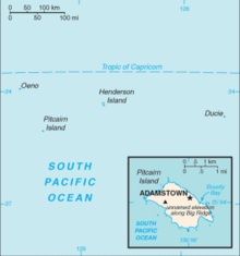 Un mapa de las islas.