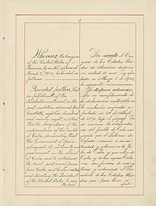 First page of the Platt Amendment