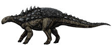 Restauración hipotética de P. foxii, basada principalmente en Gastonia  