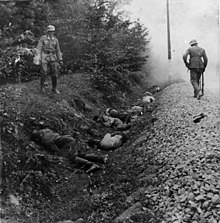 Polští váleční zajatci zastřelení wehrmachtem v roce 1939