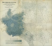 Ethnographic map of Poland by Edward Czyński and T. Tillinger (1912).