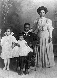 Afroamerikansk familj i Gainesville, Florida.  