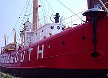 Kotwica grzybowa na statku Portsmouth w Wirginii.