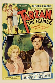 Plakat med Crabbe som Tarzan
