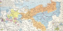 Prussian residual state after the Peace of Tilsit 1807 (brown)