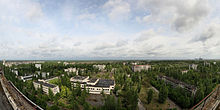 La ciudad de Pripyat abandonada tras la lluvia radiactiva de la catástrofe de Chernóbil.