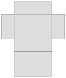 Unfolded net of a cuboid