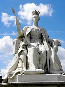 Statue af dronning Victoria skulptureret af prinsesse Louise  