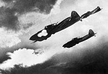 Soviet Ilyushin Il-2 during the battle of Kursk, summer 1943