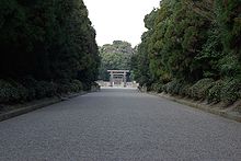 Keiser Jimmu mausoleum Nara prefektuuris.
