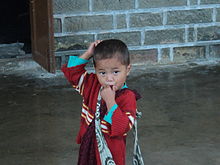 Un niño Khasi  