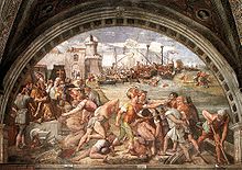 The naval battle of Ostia in 849 stopped the third Arab attack