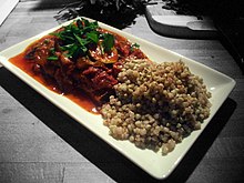 Variety: Ratatouille with dried tomatoes and buckwheat.