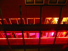 Il quartiere a luci rosse di Amsterdam