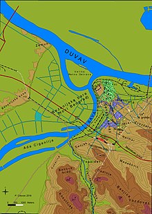 Topography, relief and toponyms of Belgrade.