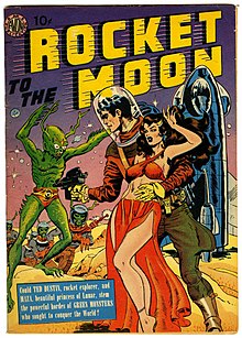 Típica portada de revista de space opera  