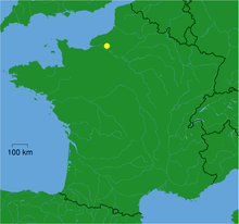 Localização dentro da França