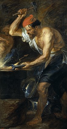 Ο Ήφαιστος στο έργο, πίνακας του Peter Paul Rubens