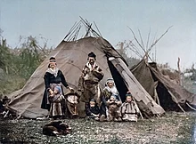 O familie sami din Suedia în 1900