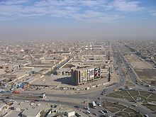 View over Sadr City in the north of Baghdad