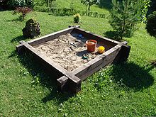 Sandpit for children