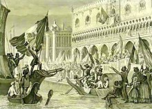 Proclamation of the Repubblica di San Marco on 23 March 1848 in Venice