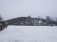 The hill Santon served as a french artillery position