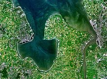 Satellite image of the region