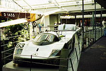 Sauber/Mercedes C9 (#63) vyhrál závod 24 hodin Le Mans v roce 1989.