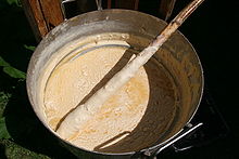 Soap making from sheep fat