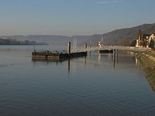 Seine at Caudebec-en-Caux, about 25 km before the beginning of the estuary