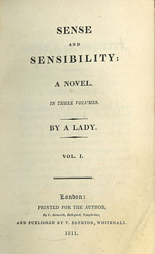 Austen basılan ilk kitabını "By a Lady" olarak imzaladı.