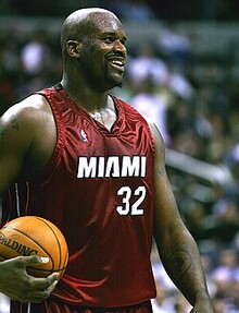 Shaquille O'Neal med Miami Heat
