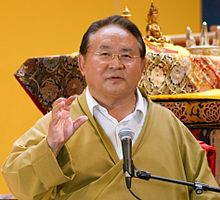 Rinpoche che insegna a Lerab Ling, Francia, 2006