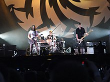 Soundgarden 2010 yılında Lollapalooza'da sahne aldı. (Soldan sağa: Cornell, Cameron ve Shepherd. Resimde olmayan: Thayil.)