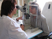 Slit lamp examination, 2008