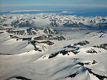 Spitsbergen, het grootste eiland van de archipel, in augustus  